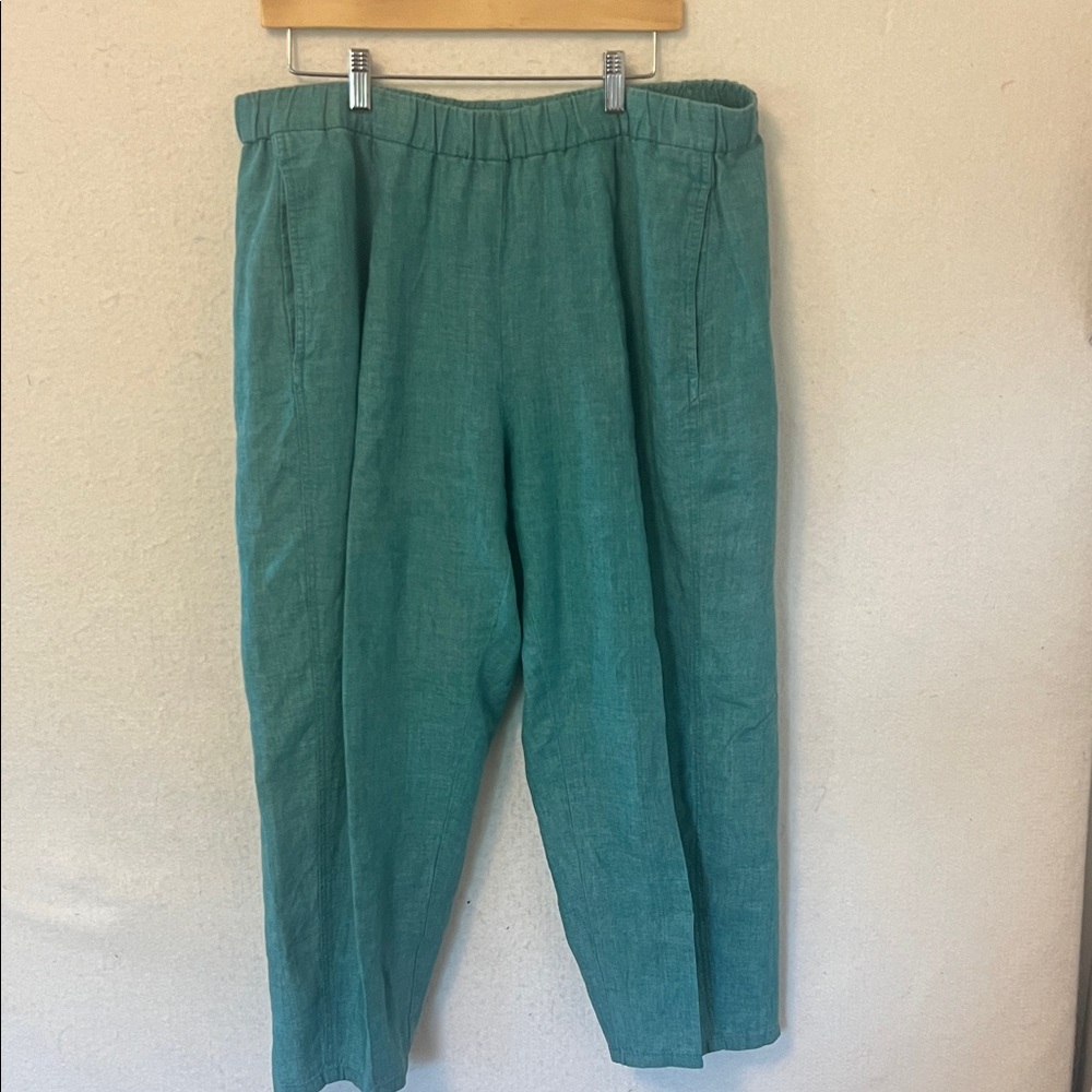 Eileen Fisher 100% Linen Loose Fit Pants -XL